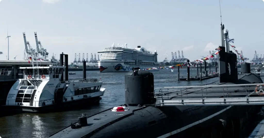 WWII-era submarine docked at Pearl Harbor museum open to visitors on Oahu Hawaii
